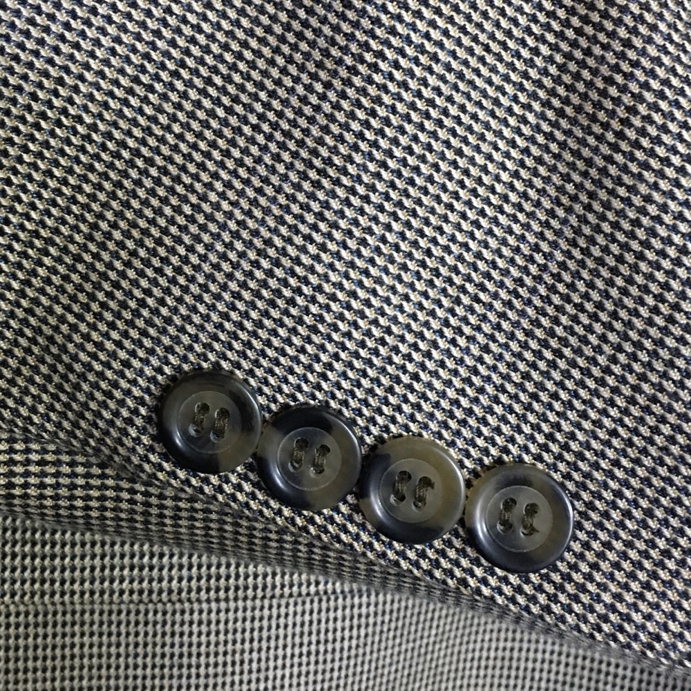 Andrew Fezza 38R, EUC sport coat, muted neutrals - Picture 5 of 13
